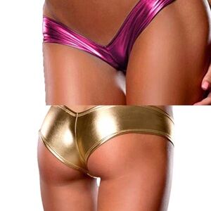 Glamour Women Sexy Panties Metallic Color Panties